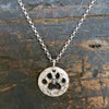 Paw Print Necklace-Bronze/Sterling/Crystal