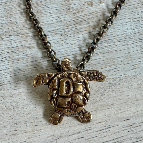 Turtle Necklace-Bronze/Gold