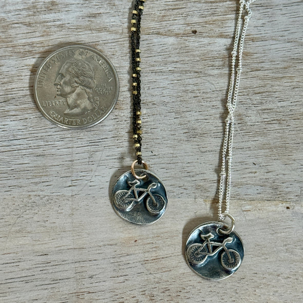 Sterling Silver Bicycle/Bike Necklace