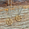 Snowflake/Elk Two-Sided Necklace-Gold