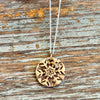 Snowflake/Elk Two-Sided Necklace-Gold