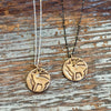 Snowflake/Elk Two-Sided Necklace-Gold