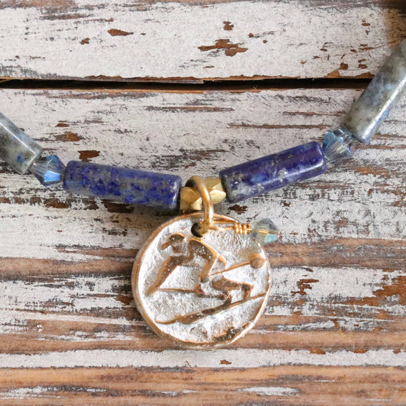 Lapis Lazuli Ski Bracelet