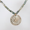 Two-Sided Mountain/Sun Moss Agate Necklace