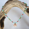 Two-Sided Mountain/Sun Turquoise Necklace