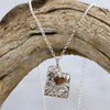 I LOVE Utah Necklace Bronze/Sterling Silver & Crystal