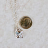 I LOVE Utah Necklace Bronze/Sterling Silver & Crystal-Petite