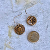 Mountain & Sun Earrings-Bronze