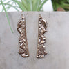 Mountain Range Earrings-Bronze & Antique Gold