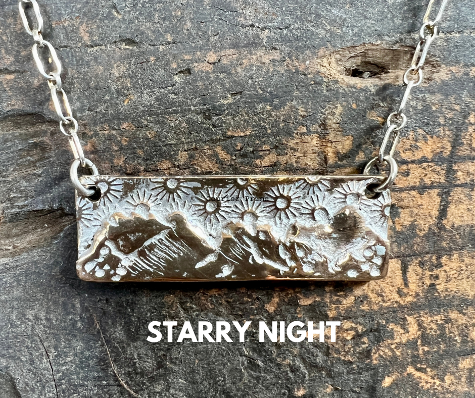 Mini EXPLORE Sterling Silver Mountain Range Necklace (Made to Order) –  RisingTides