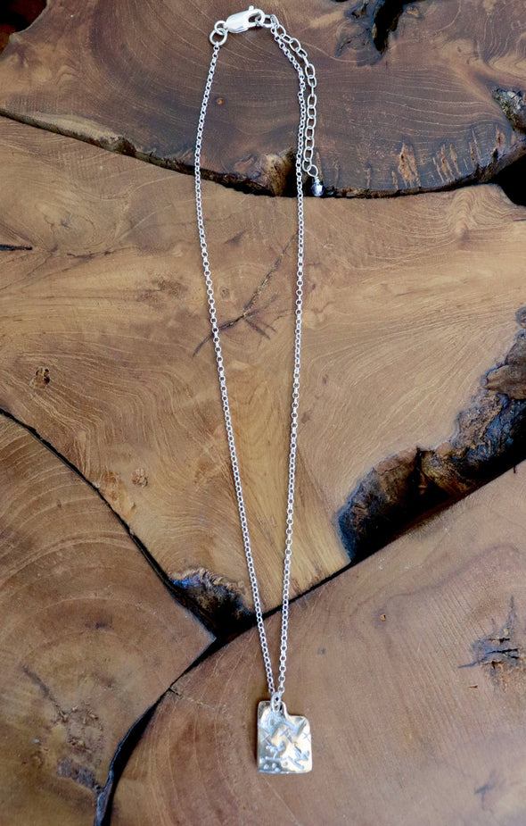 Ski UTAH Necklace-Bronze & Sterling Silver